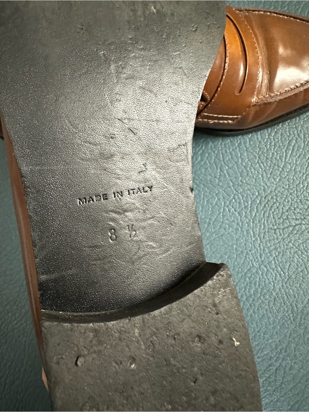 Everlane Tan Brown Leather Penny Loafers - Picture 5 of 6